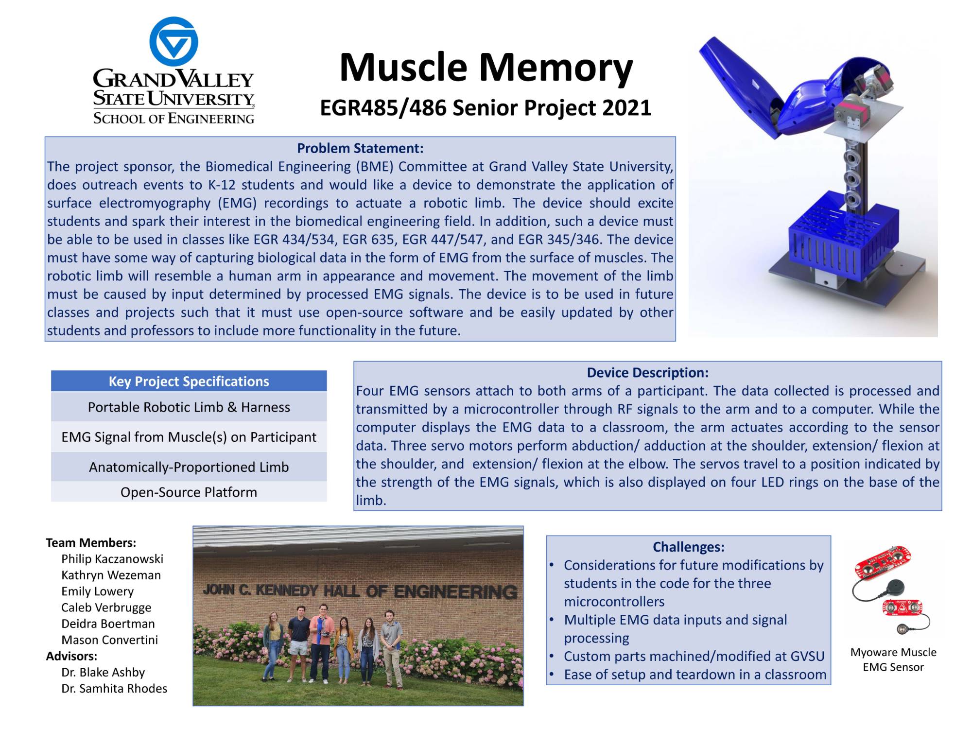 Thumbnail image of GVSU School of Engineering senior design poster